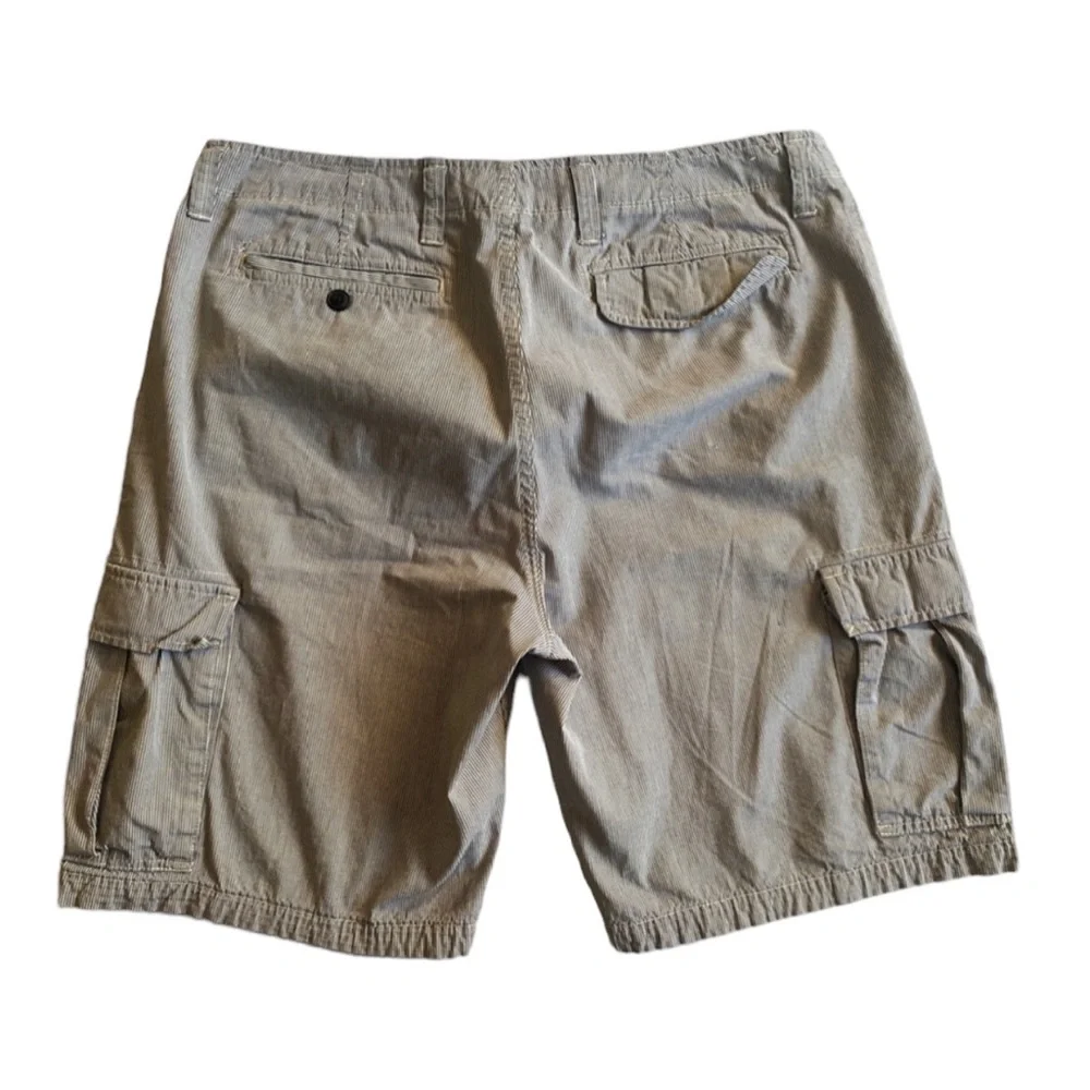 Gap Men’s Blue/White Striped‎ Cotton Cargo Shorts Size 36